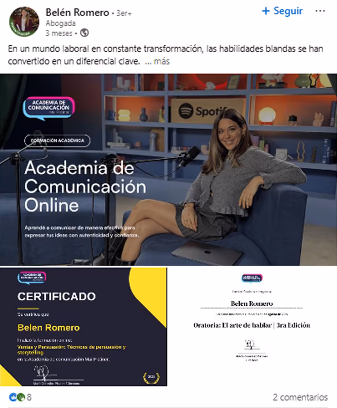 Certificado Academia Comunica